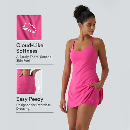 🔥Last day promotion🔥Plush Backless Active Dress-Easy Peezy Edition